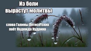 Из боли вырастут слова, муз. и исполнение Надежда Кудрина, слова Галины Пятисотских