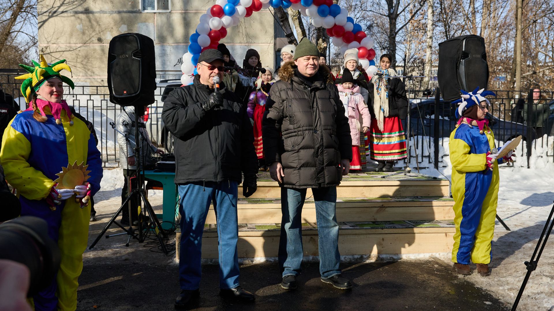 В Железнодорожном районе Пензы прошли народные гулянья в честь Масленицы