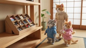 Особенный День святого Валентина: папа-кот и котята сделали шоколад для мамы