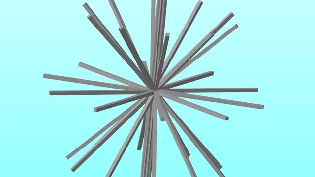 Геометрическая фигура: Шар из отрезков - разреженный