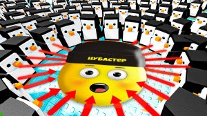 Я ПРОТИВ 100 ПИНГВИНОВ в ROBLOX!