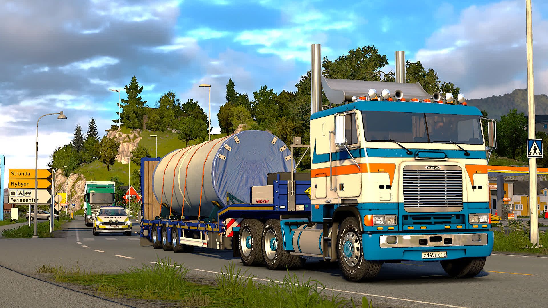 570 / ЕTS2 1.57 / Freightliner FLB / Дальнобой по Норвегии.