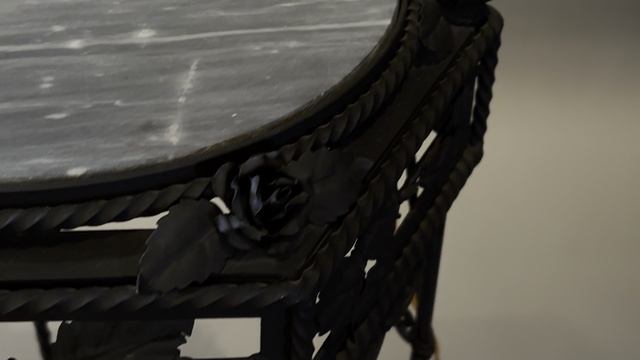 Торшер-столик с кованым декором (Франция, конец XIX — начало XX века)