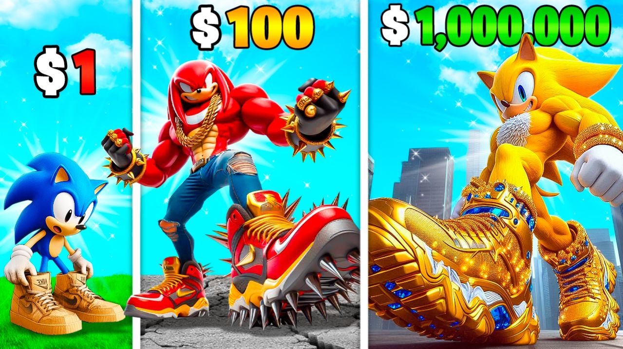 Прокачал Кроссовки Соника в ГТА 5!