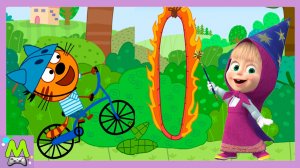 Три Кота vs Маша и Медведь в Цирковых Мультиках Играх.Кто Лучший Жонглер?