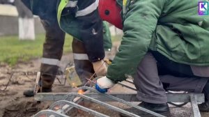 На Вокзальном шоссе устанавливают ограждение