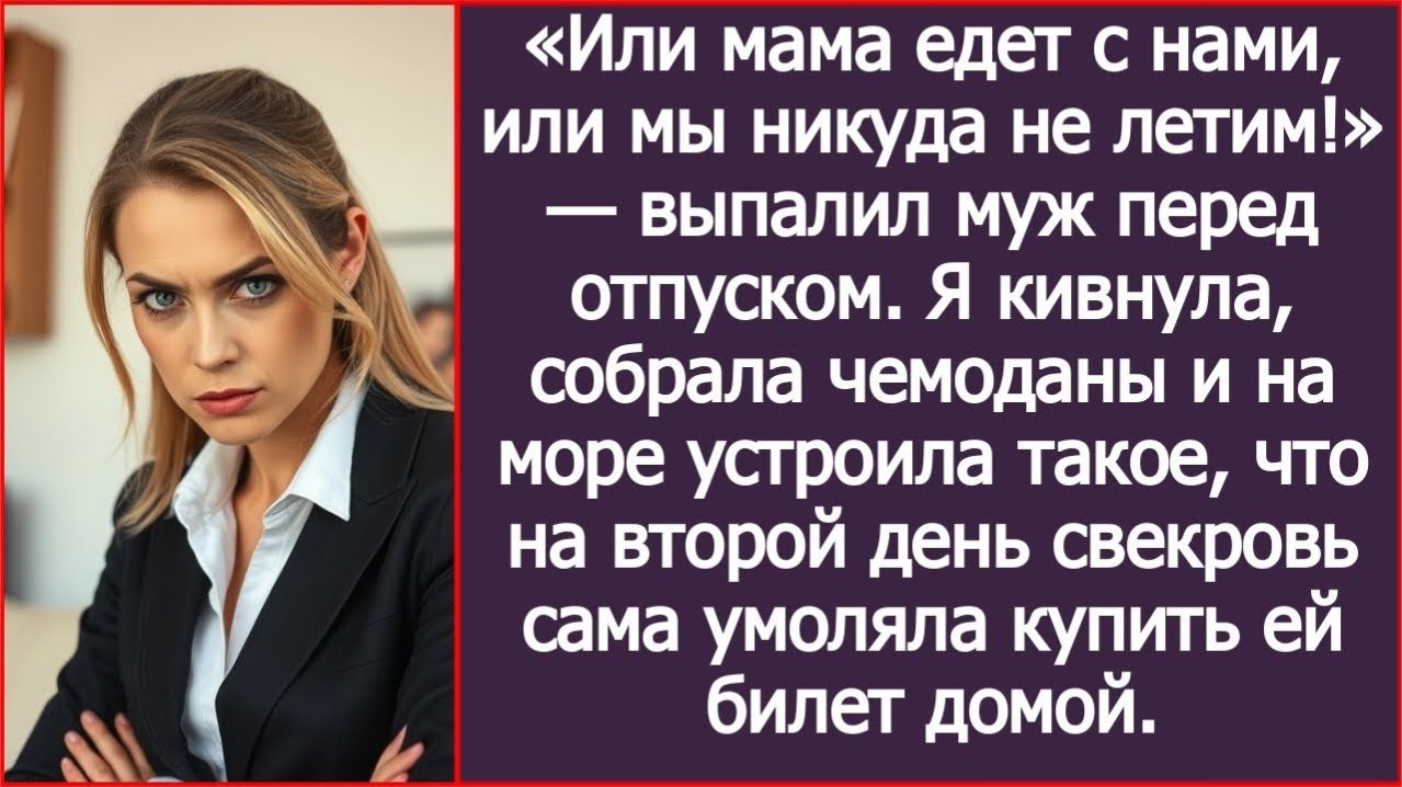 Или мама едет с нами, или мы никуда не летим! | ИСТОРИИ ИЗ ЖИЗНИ | АУДИО РАССКАЗЫ | СЛУШАТЬ ИСТОРИИ