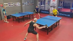 отбор Бадаев А. (686) - Казьмин А. (466) 24.02 настольный теннис Малиновый 400+ турнир СПб