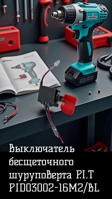 Выключатель бесщеточного шуруповерта P.I.T PID03002-16М 2BL смотреть онлайн