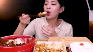 하트 티라미수인절미 딸기 티라미수 색다른 티라미수 먹방 Injeolmi Strawberry Tiramisu roll crepe ASMR Mukbang
