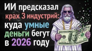 Крах 3 индустрий: куда умные деньги бегут в 2026 году#заработок #крипта #психологияденег #нейросети