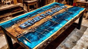 Столы из эпоксидной смолы и массива дерева в Новосибирске