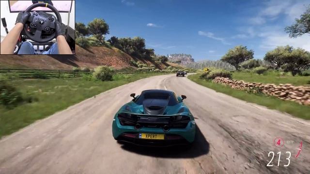 McLaren 720S: британский гиперкар 🔥 Заезд в FH5 на Thrustmaster TX 🏁