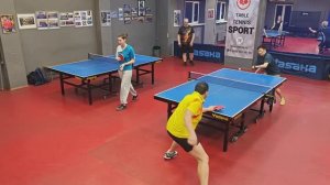 I ф. Ким А. (661) - Бадаев А. (686) 24.02 настольный теннис Малиновый 400+ турнир СПб