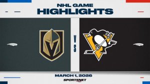 02.03.2026 | ОБЗОР МАТЧА | Питтсбург Пингвинз - Вегас Голден Найтс | Highlights