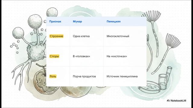 Биология 7 класс параграф 24 ПЛЕСНЕВЫЕ ГРИБЫ И ДРОЖЖИ краткий пересказ