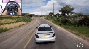 Mercedes C63 AMG: заряд V8 🔥 Заезд в FH5 на Thrustmaster TX 🏁