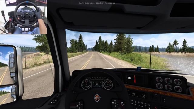 Вайоминг: просторы ATS 🏔️ Дальнобой на Thrustmaster T300RS 🚛