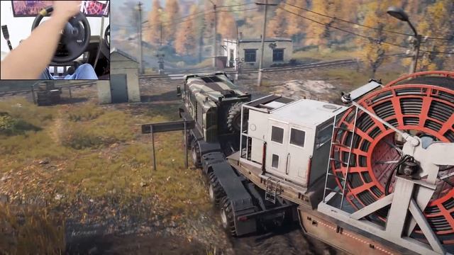 Тяжёлый груз через лес 🌲 SnowRunner на Thrustmaster TX 🔥
