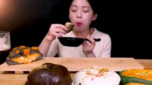 겉바속촉 베이글베이글 하나로 메뉴가 몇가지 쫀득한 베이글 먹방 Potato Crookie Pepperoni Chocolate Bagel ASMR Mukbang