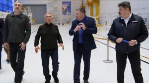 Космодром Восточный посетил глава Республики Татарстан Рустам Минниханов