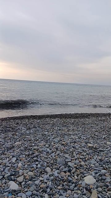 Сочи море.Январь