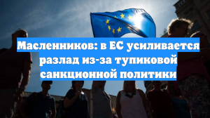 Масленников: в ЕС усиливается разлад из-за тупиковой санкционной политики