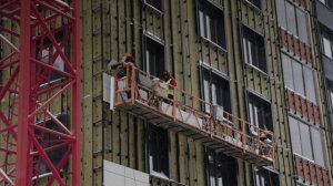 ЖК «Бригантина» — съёмка с воздуха февраль 2026