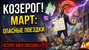 ♑️ КОЗЕРОГ! 🔥 В МАРТЕ: ТОЛЬКО расчёт спасет твой бюджет😜