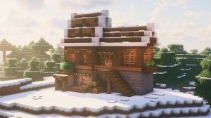 Зимний дом в Майнкрафте для выживания | Простое руководство 🏠