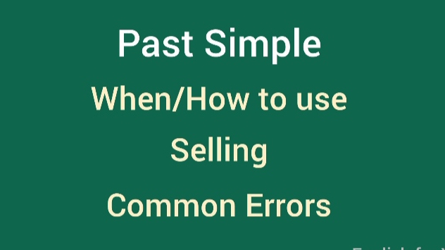 Past Simple_English tense