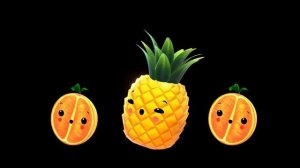 Фруктовые танцы, танцующие фрукты анимация для детей