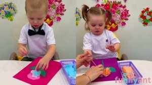 "Цветок для мамы" - творческая поделка у самых маленьких Funny Ant Malahovka