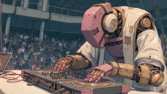 Robot DJ Set ~ Synthwave Night Drive Vibes & Outrun Aesthetic Music Mix-(1080p30)