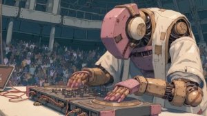 Robot DJ Set ~ Synthwave Night Drive Vibes & Outrun Aesthetic Music Mix-(1080p30)