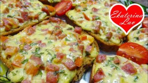 Горячие бутерброды а-ля Пицца! Быстрый завтрак или перекус без заморочек! Очень просто и вкусно!