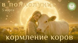 Кормление коров в полнолуние, 03.03.2026г.