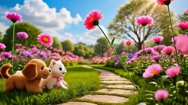 Приключения Шарика и Белянки. 3 серия Цветочек.