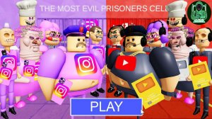 Боссы instagram против боссов youtube! Побег барри из тюрьмы! #roblox #obby