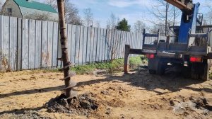 Подведение электричества 15кВт, установка столбов.