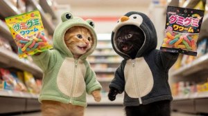 Безумное веселье с мармеладными червячками и крошечными котятами 🍭🐱💖 Забавно и трогательно