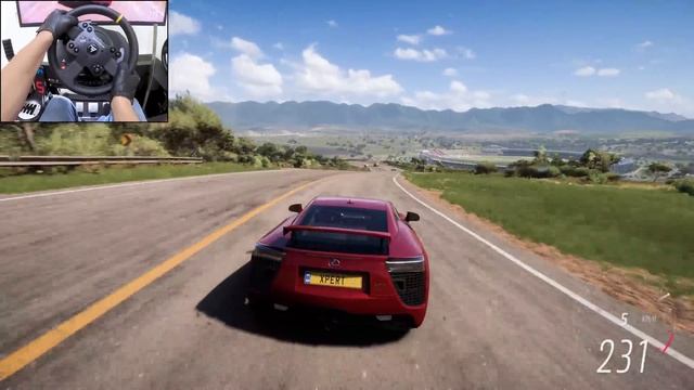 Lexus LFA: звук V10 🔥 Заезд в FH5 на Thrustmaster TX 🏁