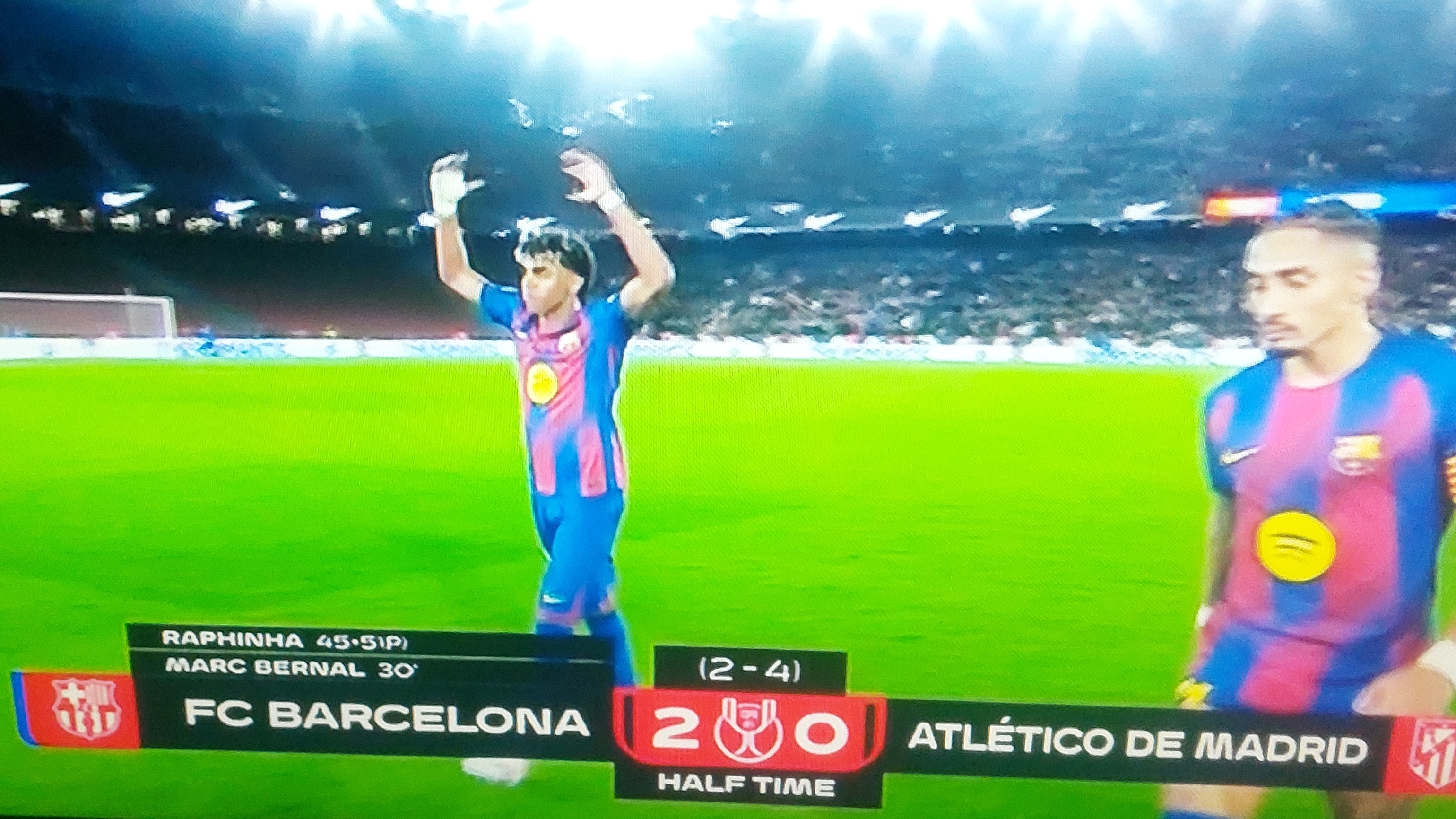 Футбол. Кубок Испании полуфинал Барселона - Атлетико Мадрид