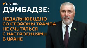 Думбадзе: недальновидно со стороны Трампа не считаться с настроениями в Иране