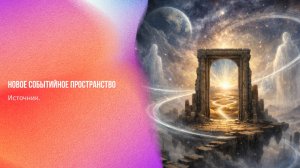 Источник. Новое событийное пространство | Ченнелинг Numerorum