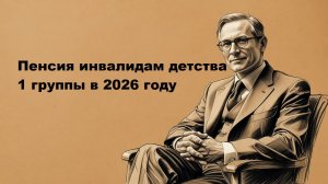Пенсия инвалидам детства 1 группы в 2026 году