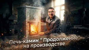 Печь-камин подового горения «Продолжение» от Талькорус: обзор на производстве