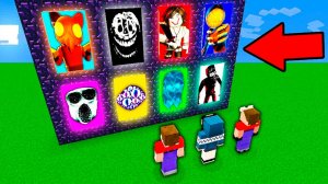 2 НУБА И ДЕВУШКА ПРО НАШЛИ НОВЫЕ ПОРТАЛЫ К МОНСТРАМ DOORS ROBLOX В МАЙНКРАФТ