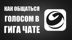 Как общаться голосом в гига чате