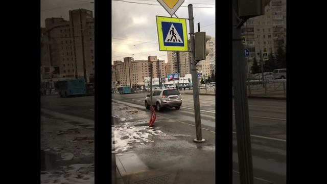 СПб. 19.03.2025. На трамвае №100от ул.Шостаковича к метро «Гражданский пр.», раз нет кольцевой линии